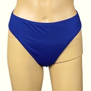LAUREN RALPH LAUREN blue “Beach Club Hipster Bikini Swim Bottoms”. Size 14. NWOT